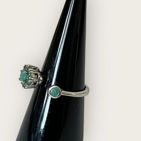 Genuine Socoto emerald ring adjustable size - Picture 4 of 8